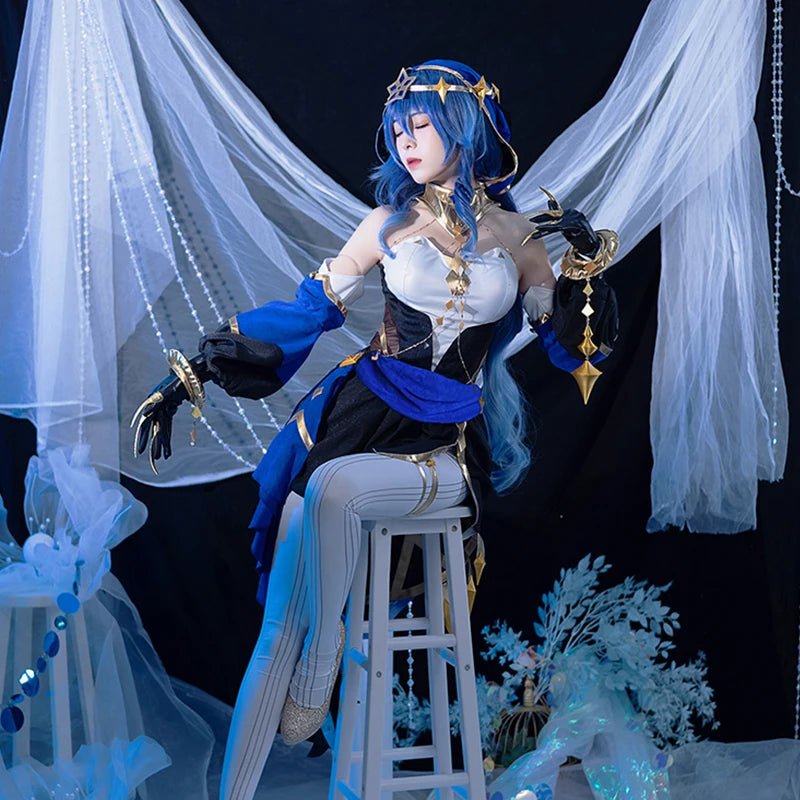 Costume Cosplay Layla Genshin Impact Femme Danseuses Exotiques Costume Sumeru Layla Cosplay Costume Halloween Ensemble Complet