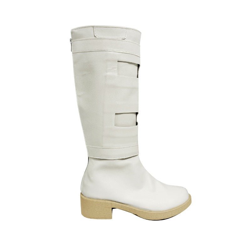 Costume Cosplay Reine Amidala Padmé - Tenue de Combat Blanche avec Cape pour Femmes