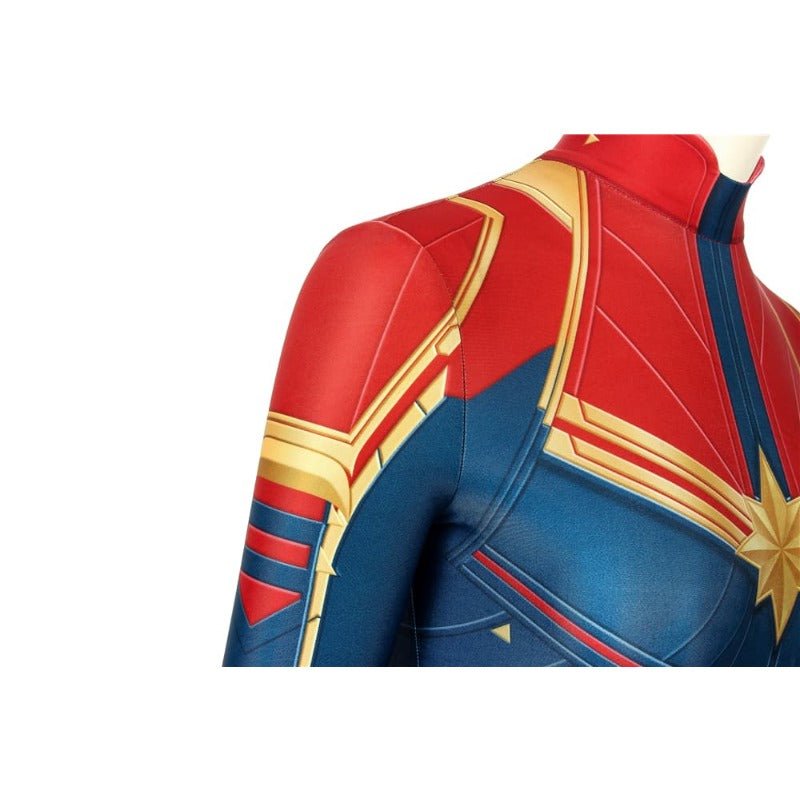 Costume Cosplay Captain Marvel Impression Numérique pour Fans