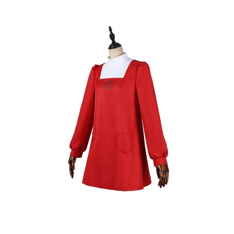 Costume Cosplay Anya Forger Rouge de SPY×FAMILY Code White pour Halloween et Événements