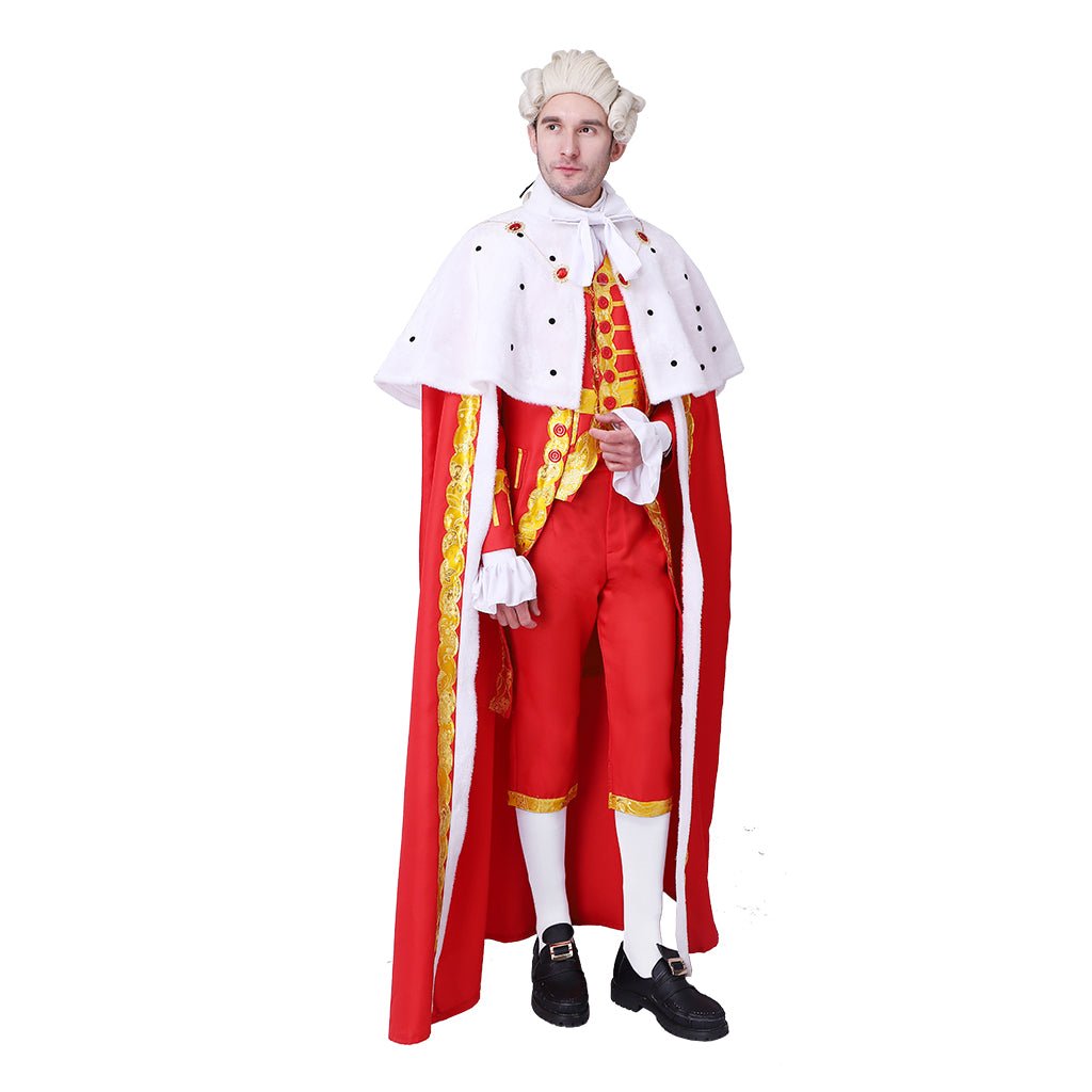 Costume de Cosplay Roi George III Hamilton – Habit Régal avec Cape
