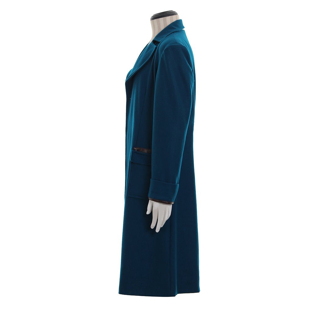 Manteau Bleu Newt Scamander – Costume Cosplay Vintage du Monde Magique