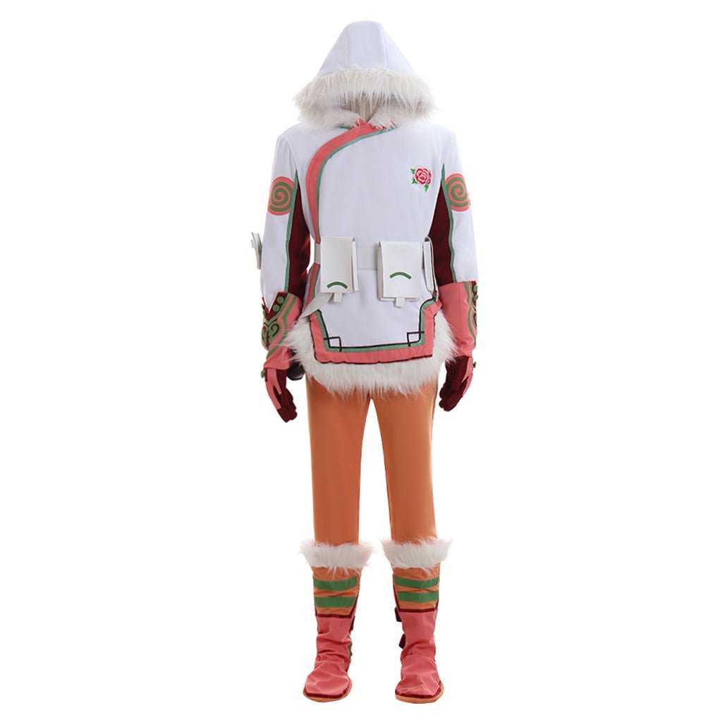 Costume Cosplay Mei - Uniforme de Combat Peau Orange | Tenue de Jeu pour Fans d'Overwatch