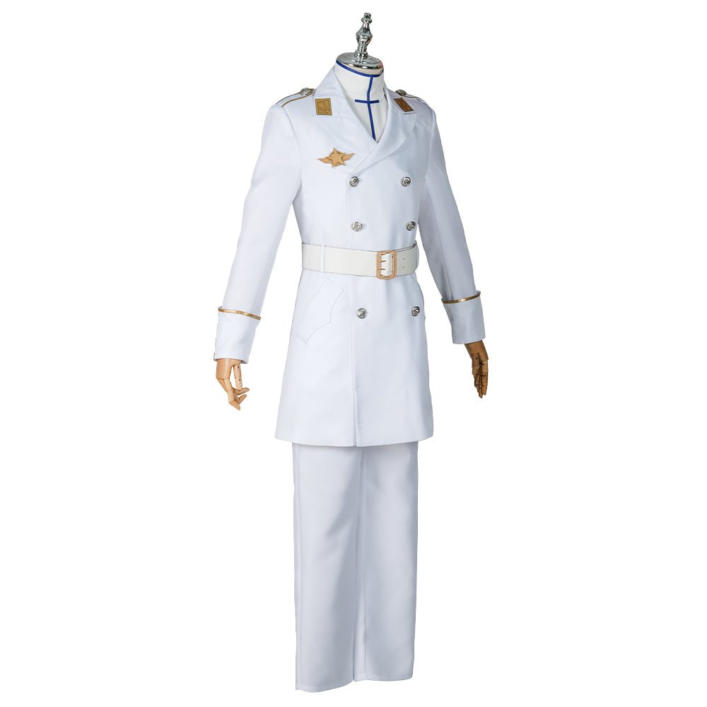 Costume Cosplay Quincy Ishida Uryuu Ginreigojiaku pour Homme - Uniforme de Fête Halloween Bleach