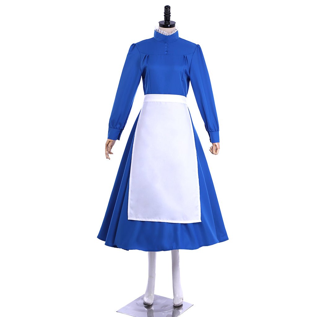 Costume Cosplay Taille Plus Robe Bleue Sophie Hatter du Château Ambulant