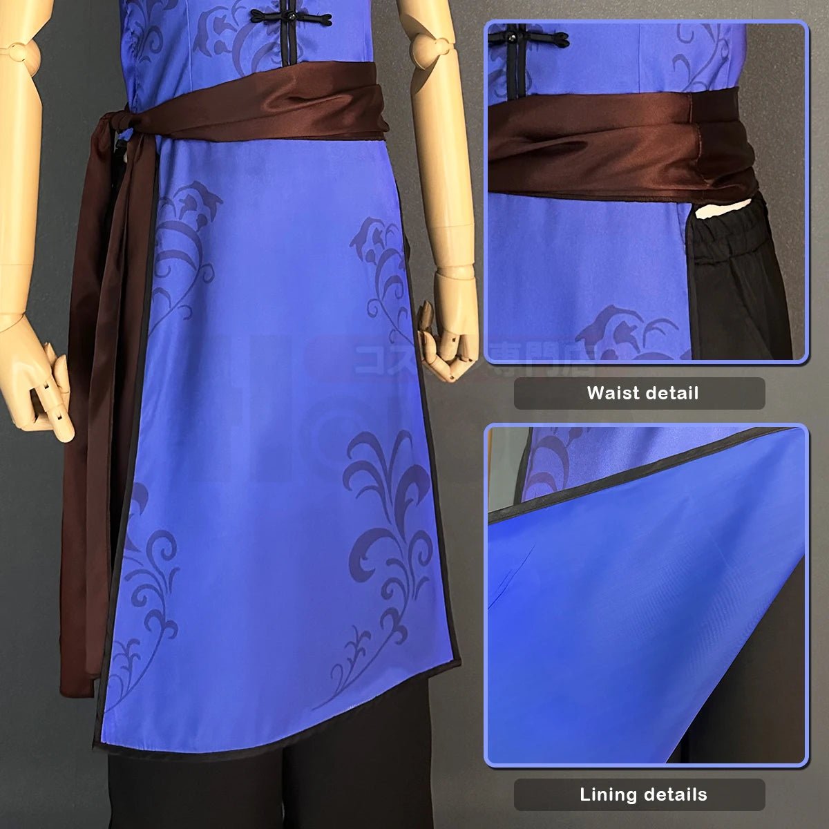 Costume Cosplay Blue Lock Kaiser Chine Kung Fu Tang Suit Perruque Ensemble pour Événements Anime