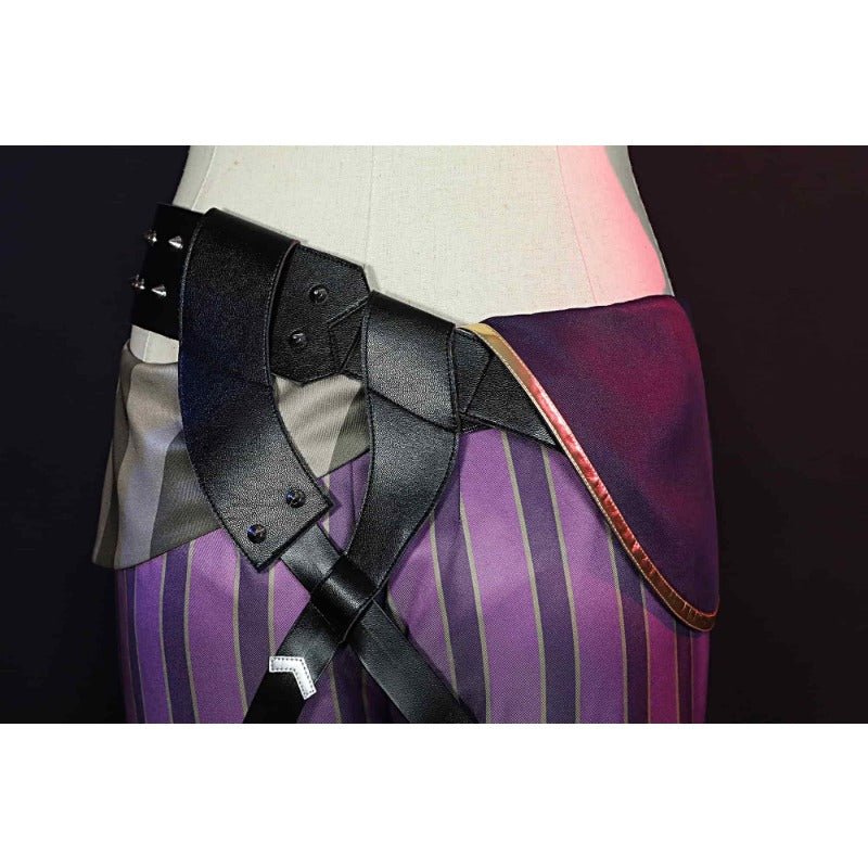 Costume Cosplay Arcane Jinx - Tenue Canon Lâche Crit Loli avec Chaussures, Perruque pour Femmes