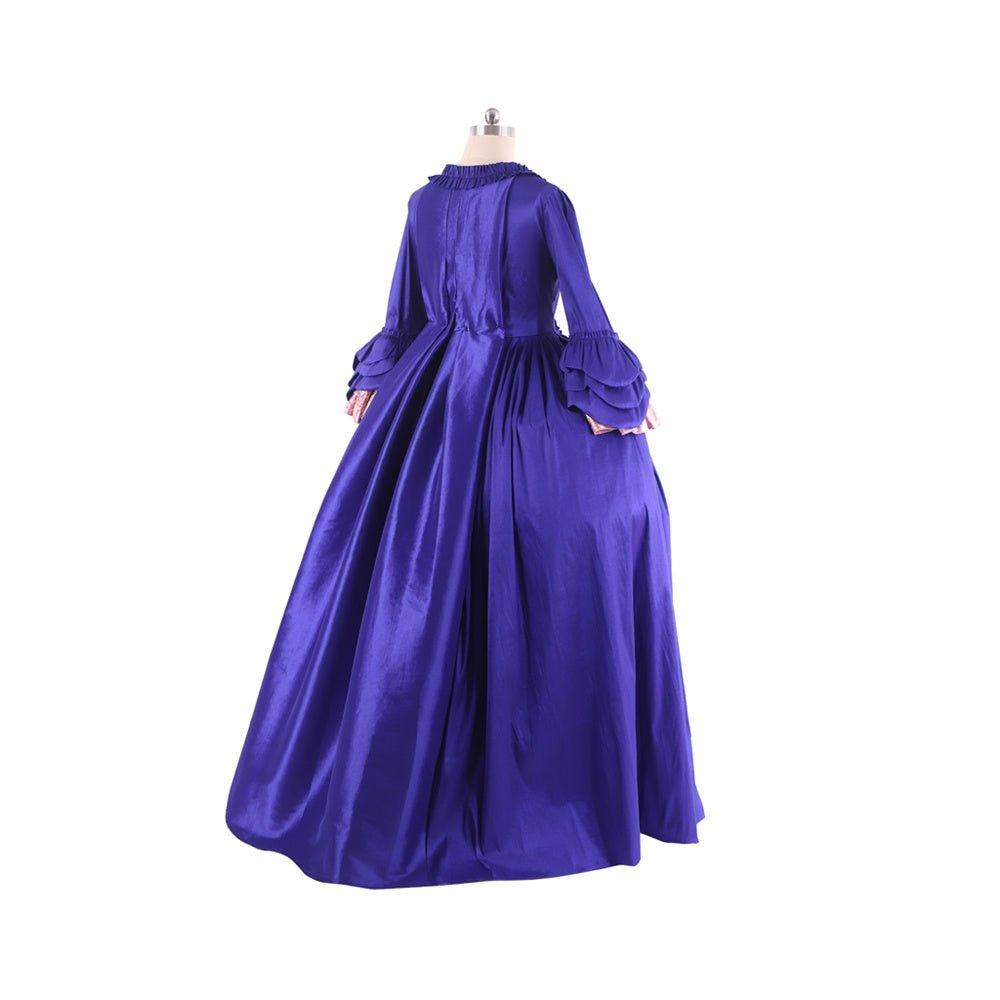 Robe Rococo Violette Brodée du 18e Siècle - Série Médiévale de L'AniMirage