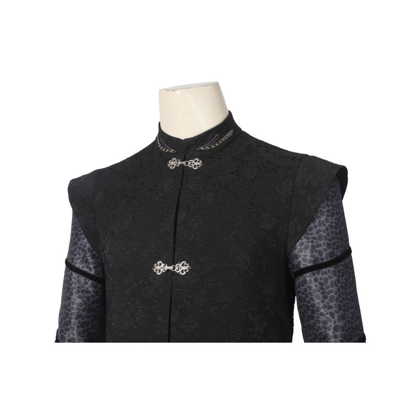 Costume Cosplay Daemon Targaryen Maison du Dragon Costume Noir pour Halloween