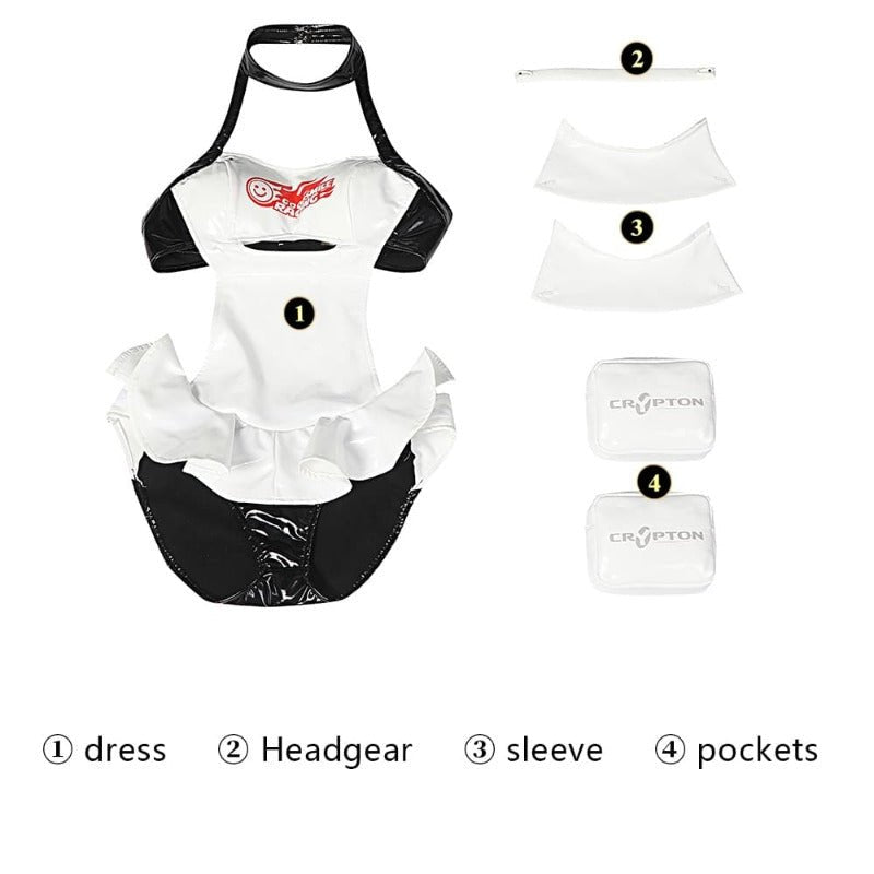 Costume Cosplay Hatsune Miku Combinaison de Course Maillot de Bain pour Fans d'Anime Été Plage