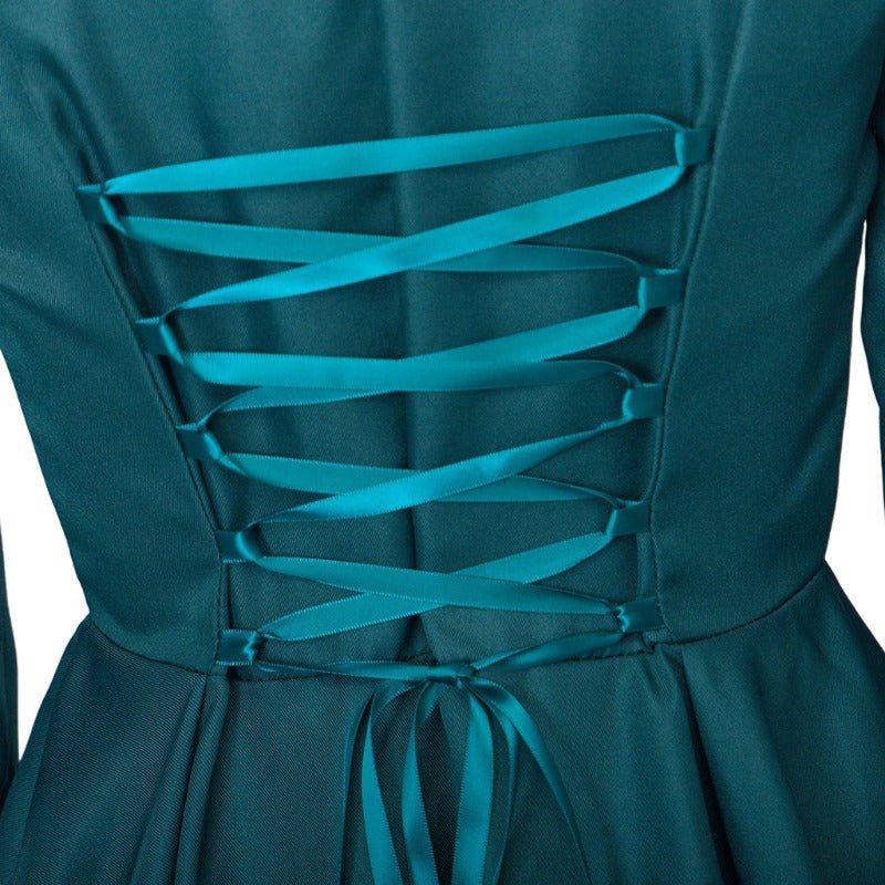 Robe Cocktail Gothique Médiévale Vintage – Costume Cosplay Femme à Manches Longues