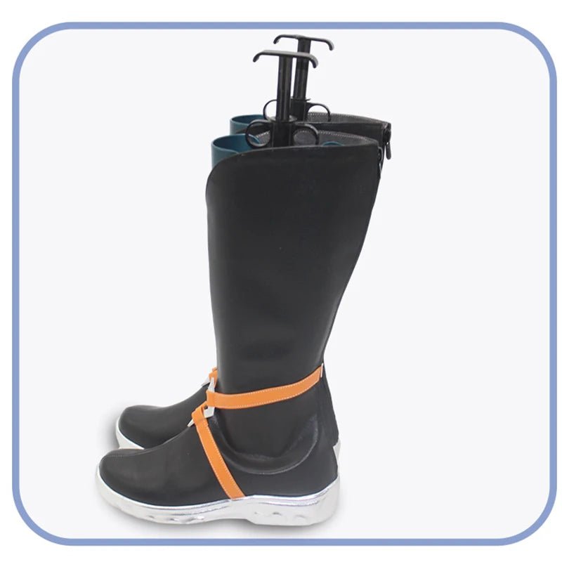Chaussures Cosplay Yone Heartsteel de LOL pour Hommes, Bottes Hautes à Fermeture Éclair pour Fête d'Halloween