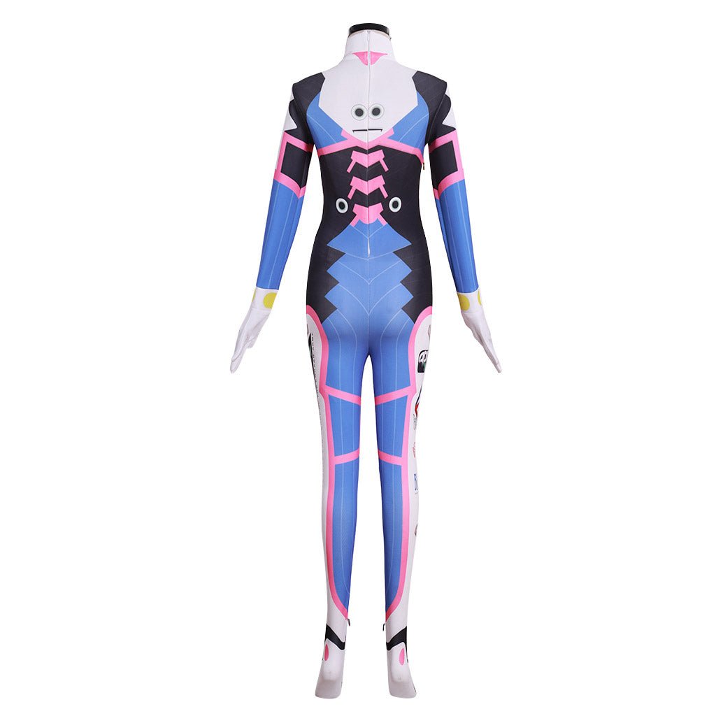 Costume Cosplay D.Va Overwatch Combinaison Zentai pour Gamers et Fans de Cosplay