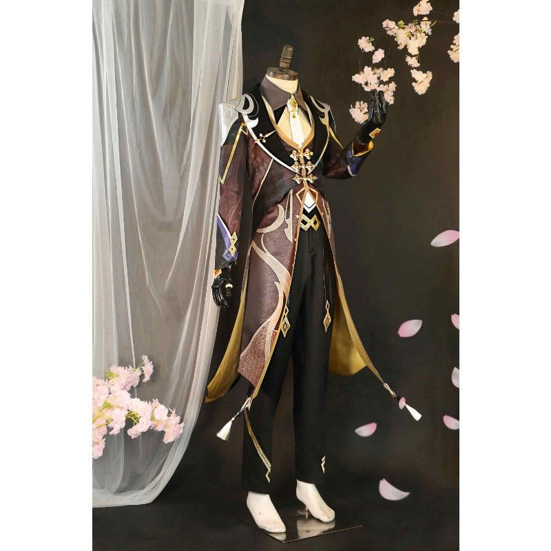 Costume Cosplay Genshin Impact Zhongli Complet pour Fête Halloween