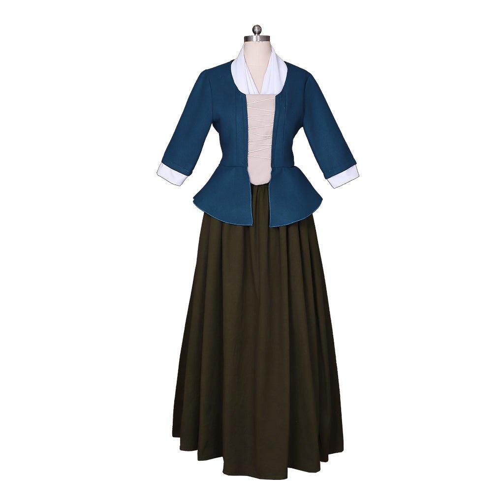 Robe Cosplay Claire Fraser Outlander | Costume Colonial Écossais