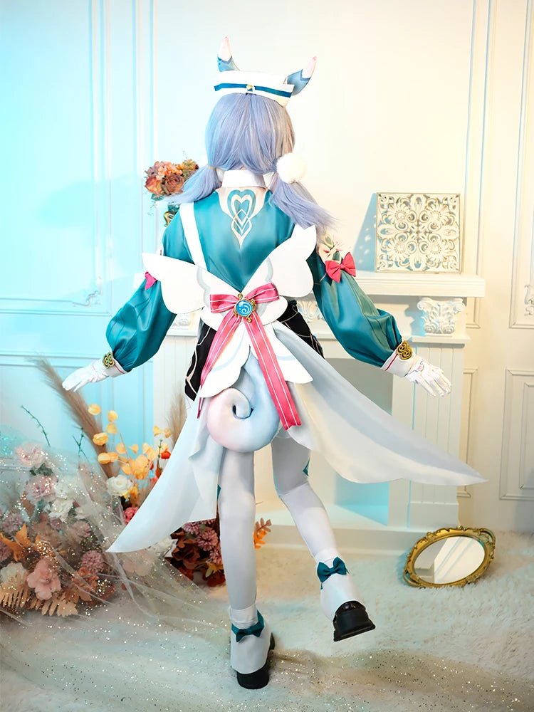 Costume Cosplay Genshin Impact Fontaine Sigewinne Infirmière en Chef avec Queue