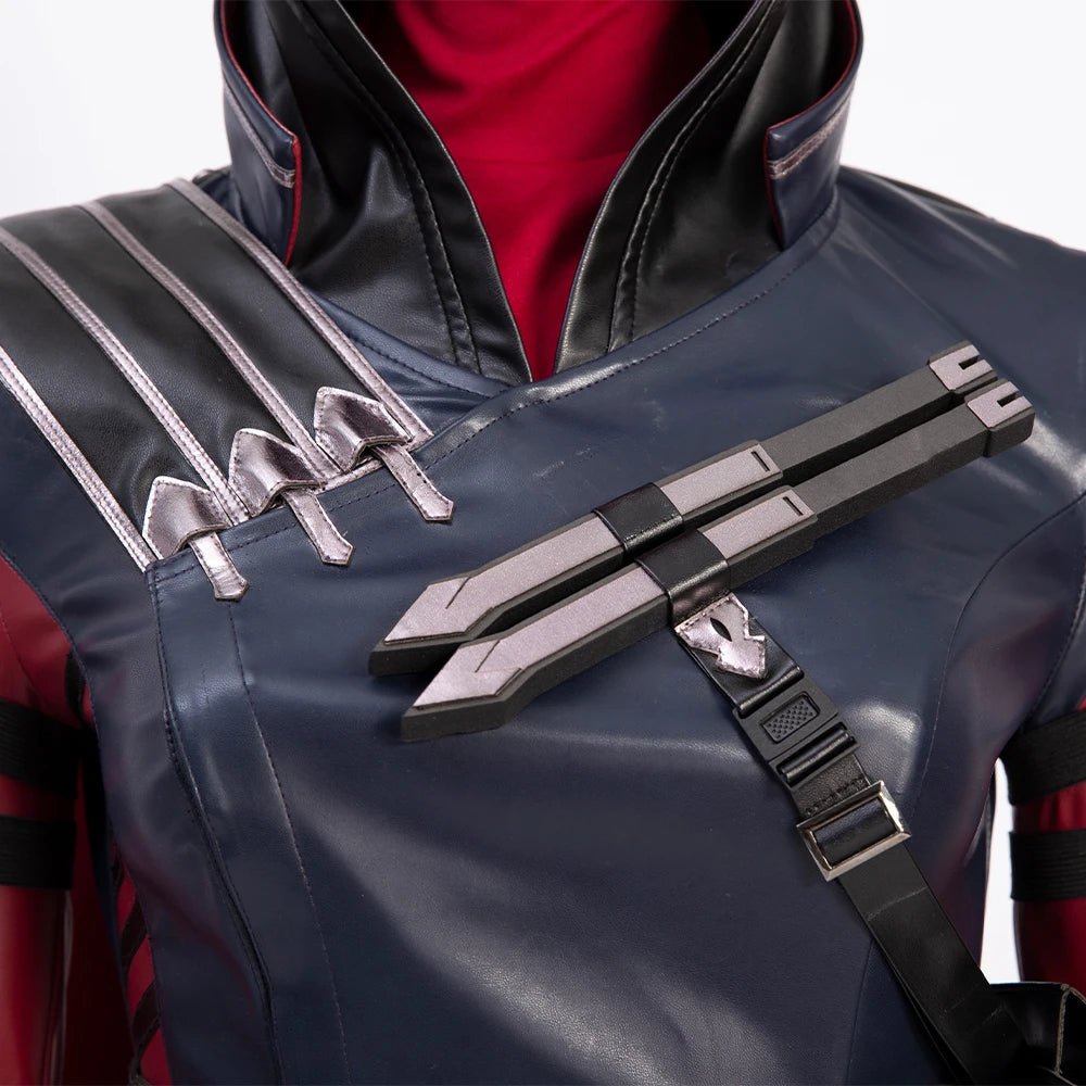 Costume Cosplay Apex Wraith Femme - Tenue de Combat Esprit Malin pour Halloween avec Masque et Accessoires