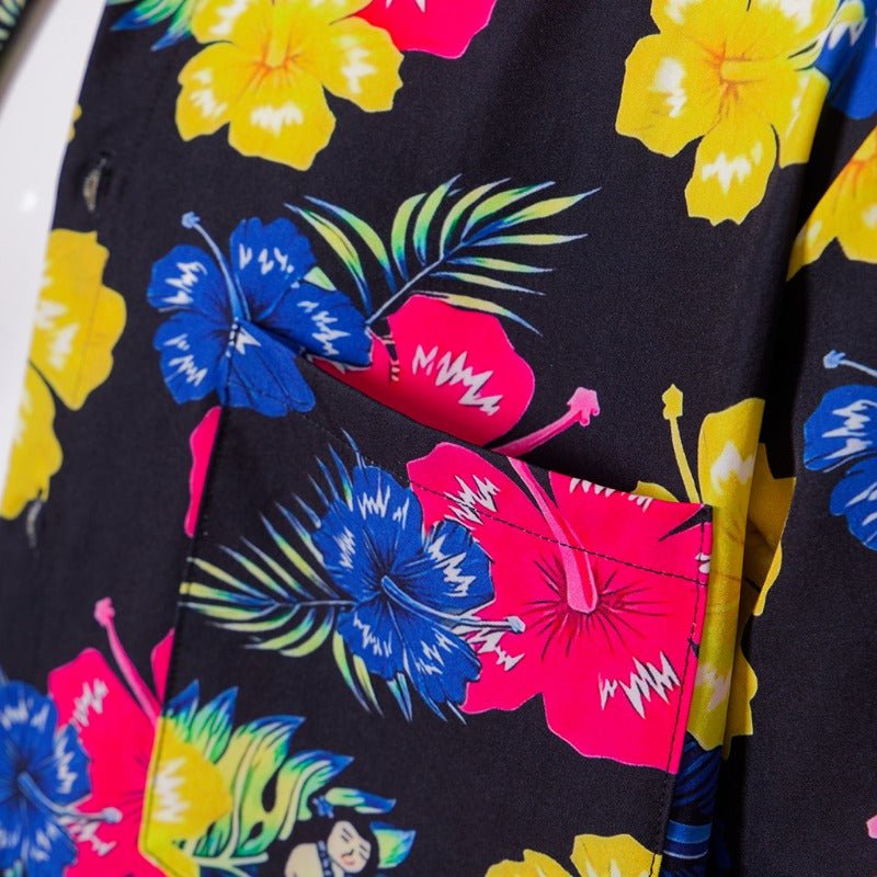 Costume de Cosplay Ace Ventura Détective pour Animaux Complet avec Chemise Hawaienne, Pantalon et Ceinture