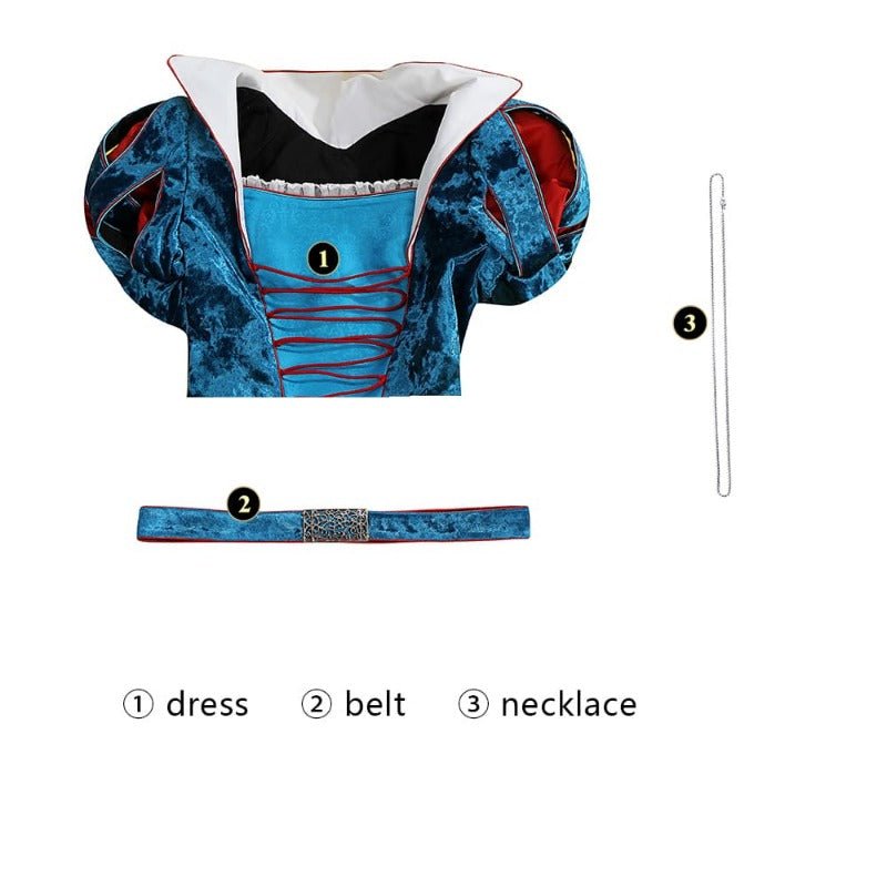 Robe de Cosplay Blanche-Neige 2025 pour Femmes