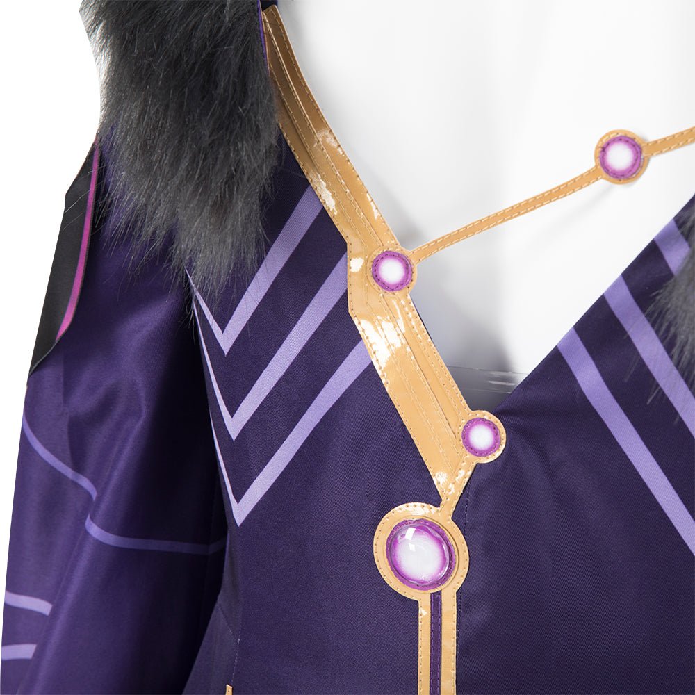 Costume Cosplay Électrisant : Genshin Impact - Mage Scribe de la Foudre