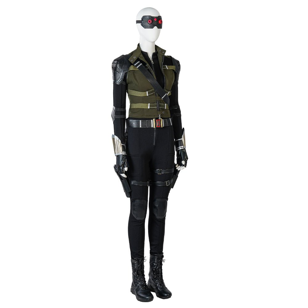 Costume Cosplay Yelena Belova Thunderbolts - Combinaison Tactique Premium pour Fans Marvel