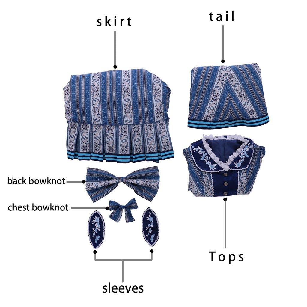 Costume Cosplay Christine Daae Le Fantôme de l'Opéra | Robe de Souhait Bleue