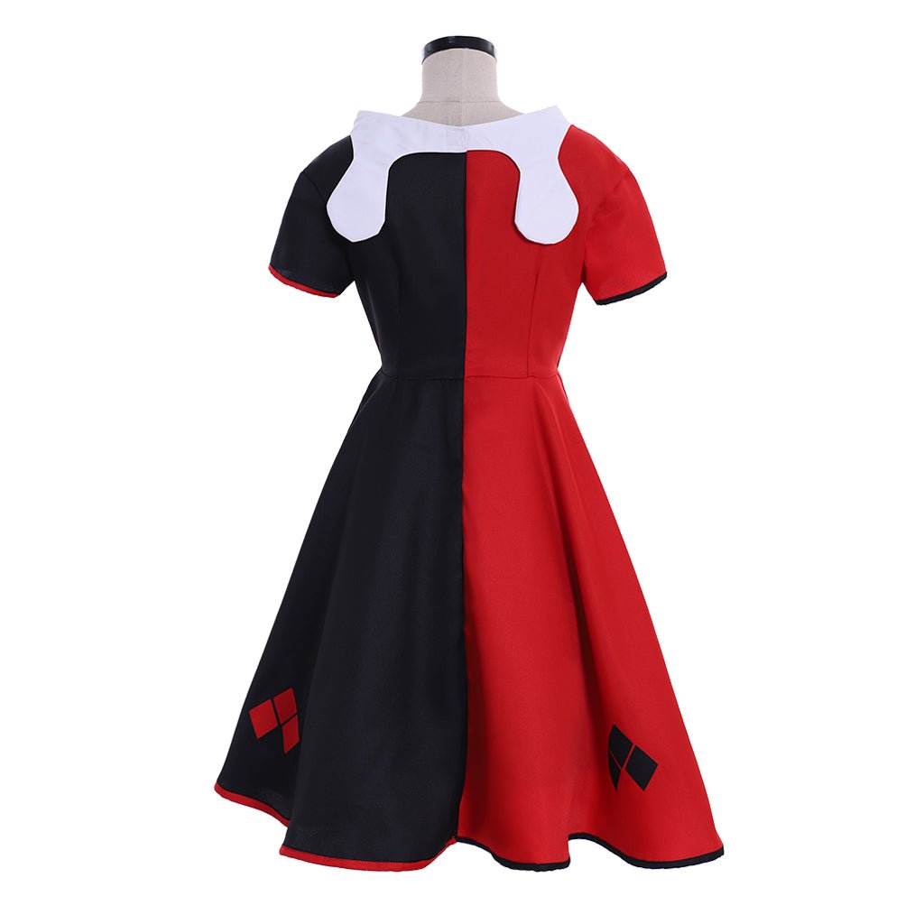 Costume de Clown Fille Quinzel Cosplay – Tenue Amusante pour Halloween, Carnaval et Cosplay