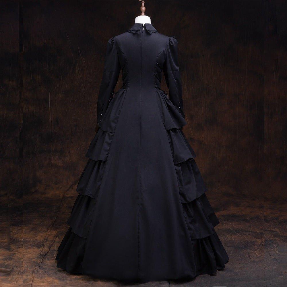 Enchantement Sombre - Robe Gothique Lolita pour les Délices d'Halloween