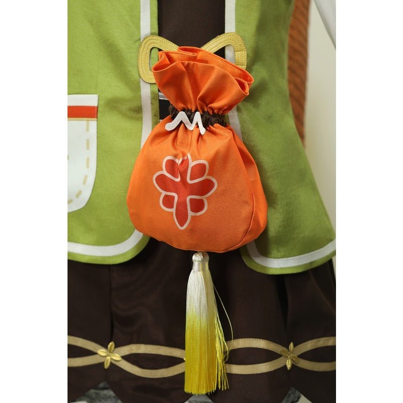 Costume Cosplay Yaoyao Halloween Déguisement avec Perruque & Sac à Dos pour Femmes & Enfants