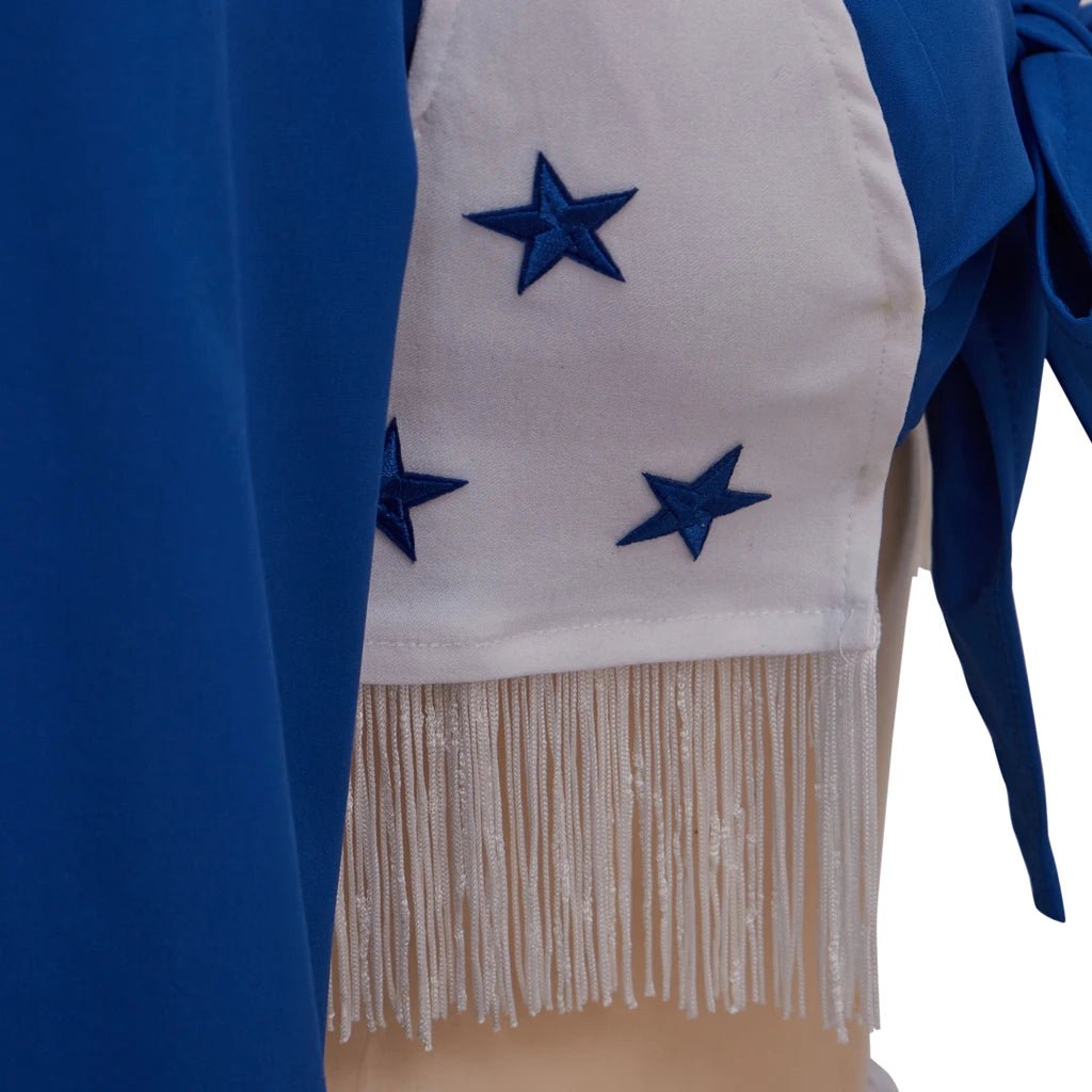 Costume de Cheerleader des Dallas Cowboys - Veste, Chemise, Short, Ceinture