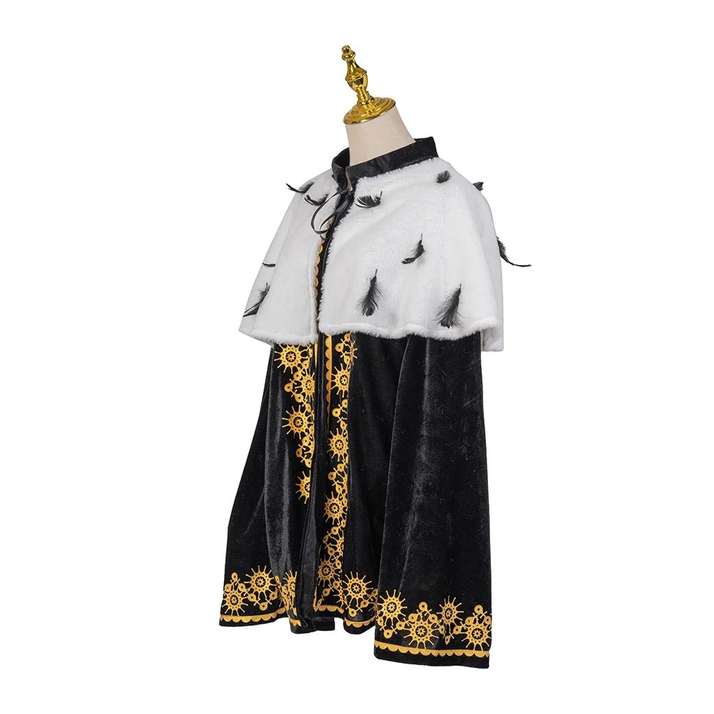 Cape Cosplay Roi Prince Luxueuse - Longueur Moyenne pour Halloween & Fêtes