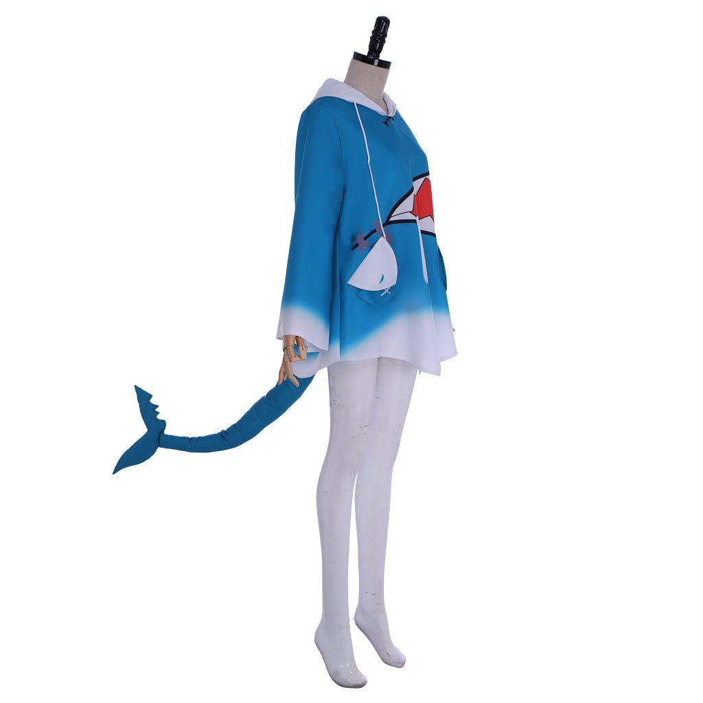 Costume Cosplay Hololive VTuber Gawr Gura Hoodie Requin