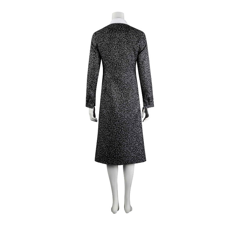Costume Cosplay Wednesday Addams - Tenue Gothique de La Famille Addams pour Halloween