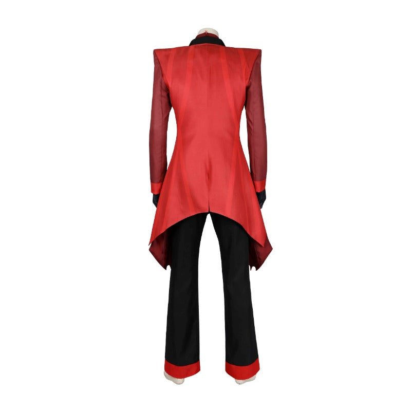 Costume Homme Anime Veston Rouge et Pantalon Noir pour Halloween et Cosplay