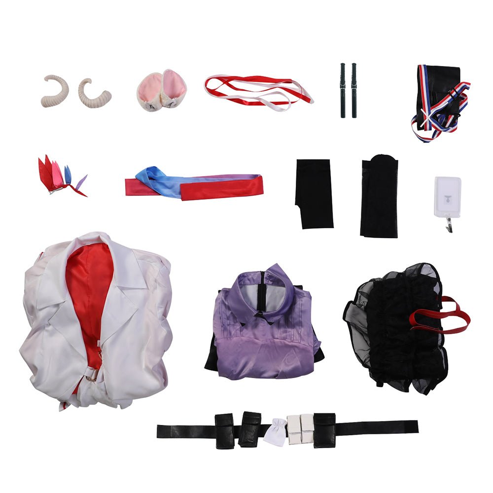 Costume Cosplay Arknights Eyjafjalla – Tenue Éblouissante pour Halloween et Fans du Jeu