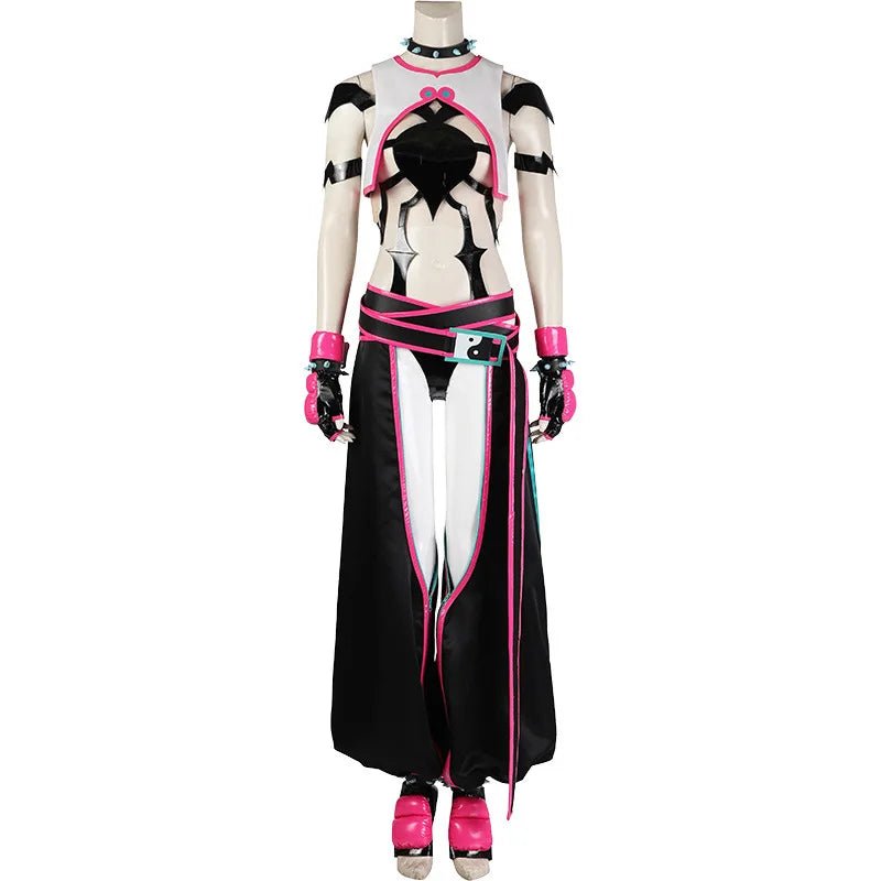 Costume Cosplay Juri Han Femme - Uniforme de Combat Fantasia pour Halloween et Fêtes