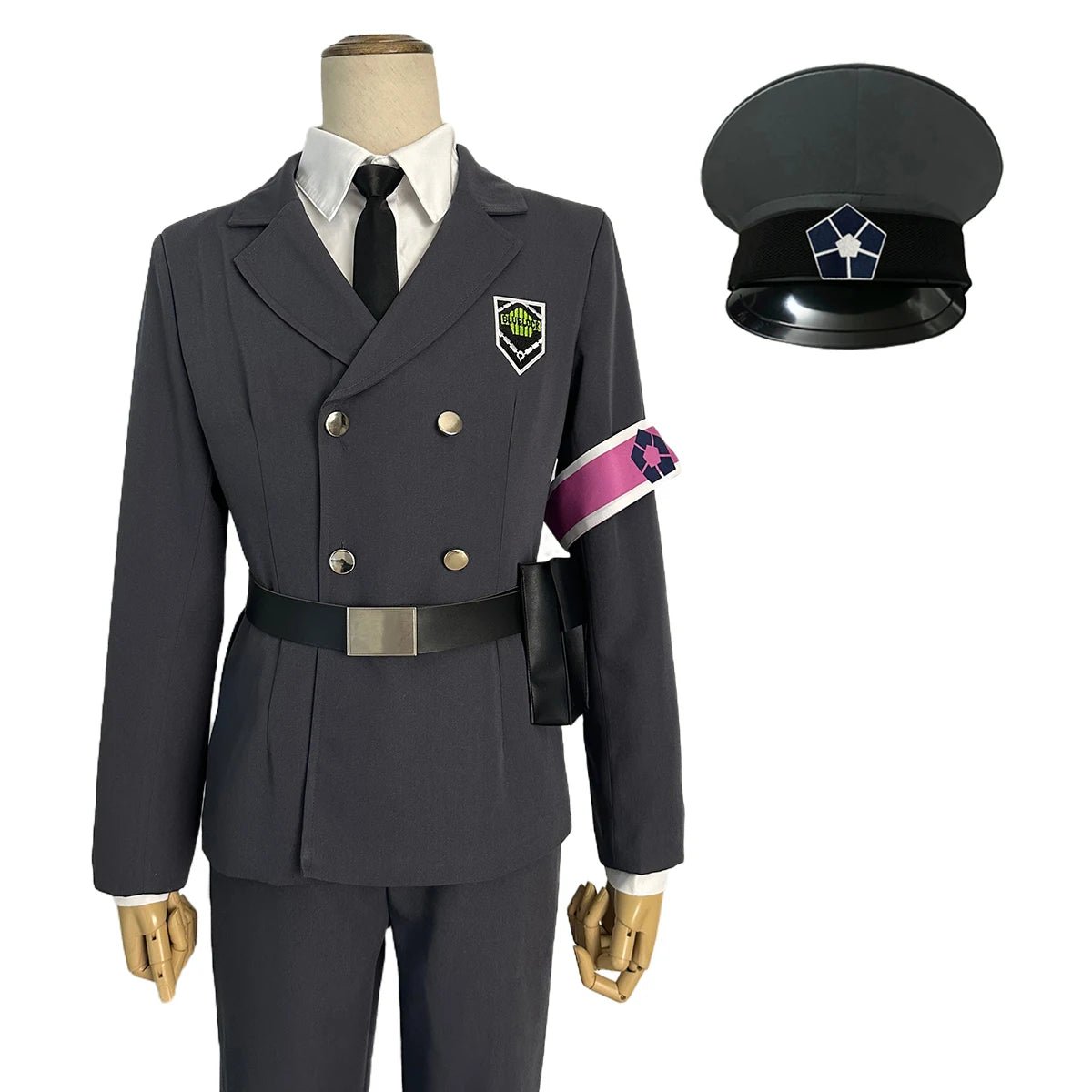 Costume Cosplay Gardiens de l'Exposition Blue Lock Rin Itoshi Isagi Bachira Nagi Chigiri Reo Barou Kunigami avec Perruque et Filet Rose