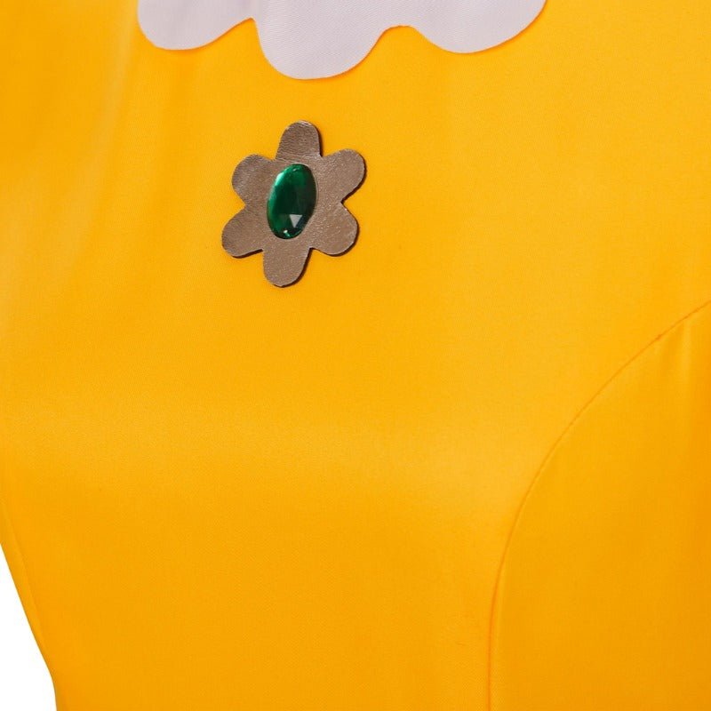 Robe Cosplay Rosalina avec Couronne - Costume Princesse Daisy pour Halloween & Fêtes