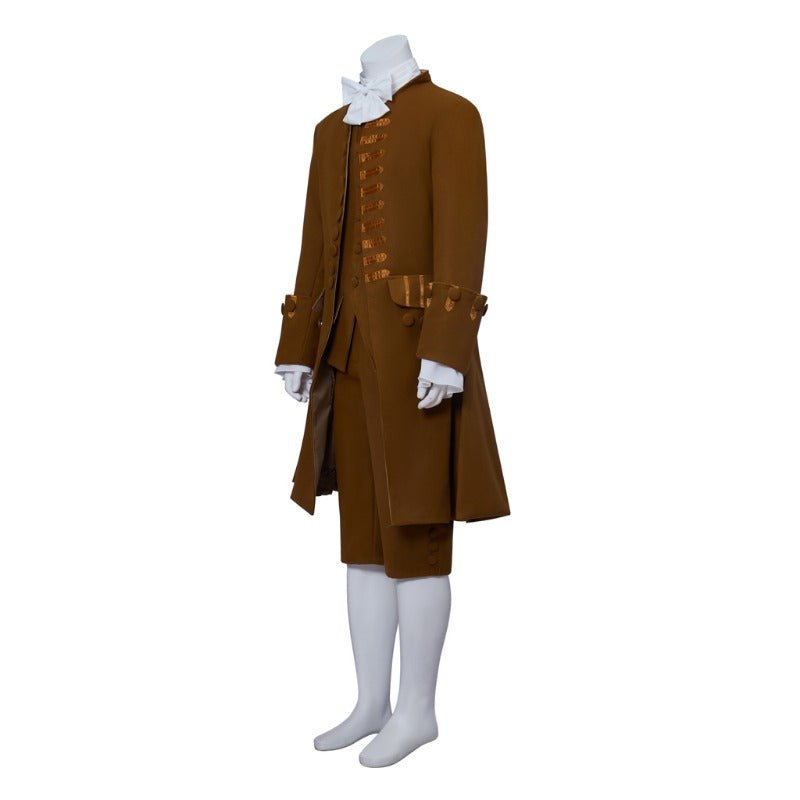 Nouveau Manteau Brun du 18e Siècle - Costume Cosplay Style Militaire Colonial Édouardien