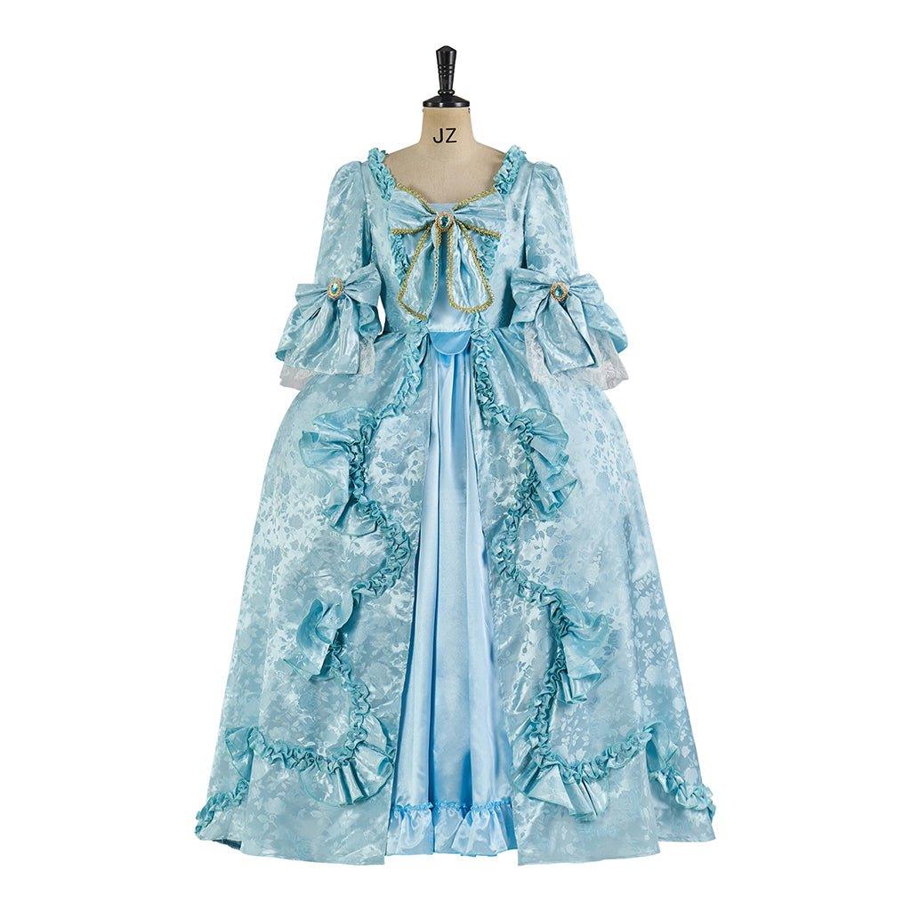 Robe de Bal Rococo Marie Antoinette Bleu Ciel | Costume Gothique Victorien pour Femmes