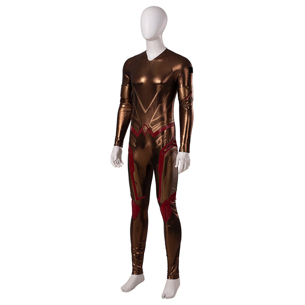 Costume Cosplay Adam Warlock Gardiens de la Galaxie Vol. 3 - Combinaison Imprimée avec Armure Rouge pour Hommes