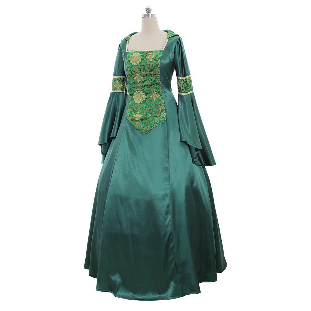 Robe Vintage Victorienne Médiévale - Uniforme de Chanteur de Noël pour Halloween et Fêtes de Carnaval