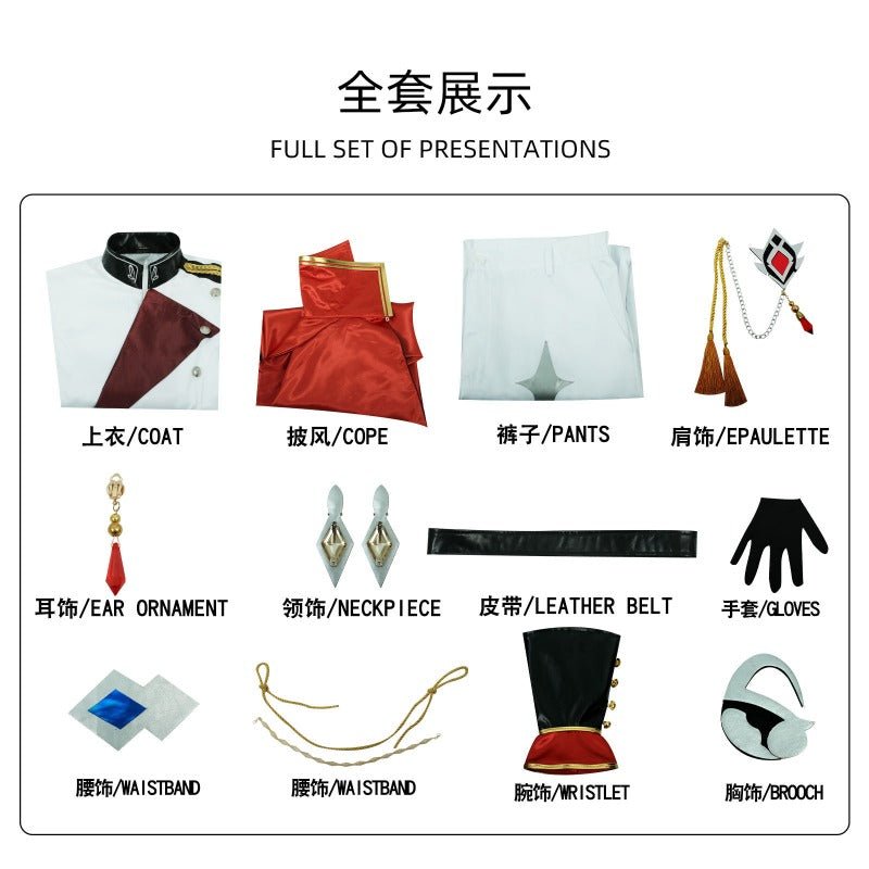 Costume Cosplay Genshin Impact – Tenues de Tartaglia & Xiao pour Role-Playing