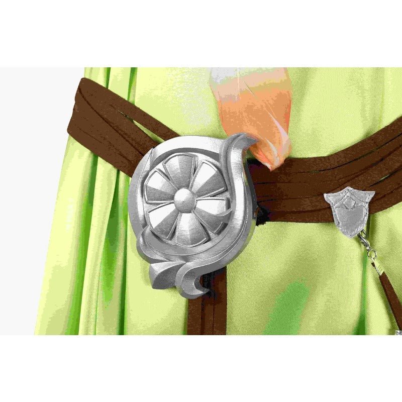 Costume Cosplay FF14 Nophica - Robe Longue Verte pour Halloween & Fêtes