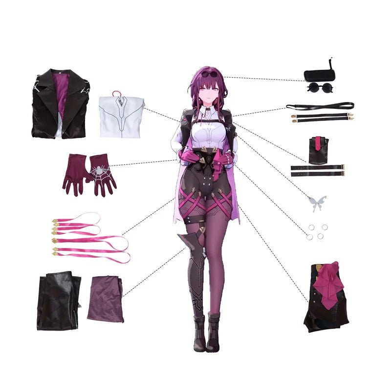 Costume Cosplay Kafka Stellaron Hunters de Honkai Star Rail - Uniforme de la Beauté Tueuse