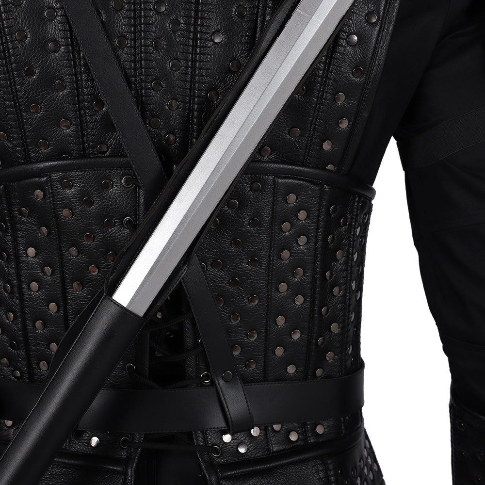 Costume Cosplay The Witcher Geralt de Rivia - Tenue de Jeu de Haute Qualité