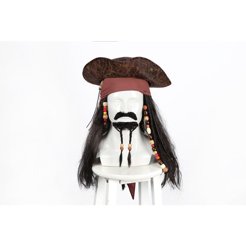 Costume Cosplay Capitaine Jack Sparrow - Ensemble Pirate Adulte de Haute Qualité pour Halloween