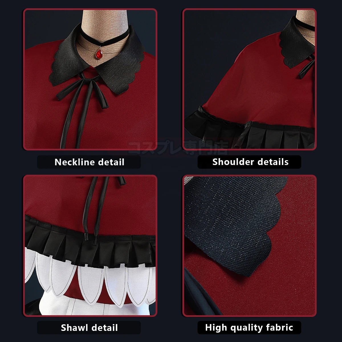 Costume Cosplay Ruby Hoshino Oshi no Ko - Perruque, Chemise, Châle