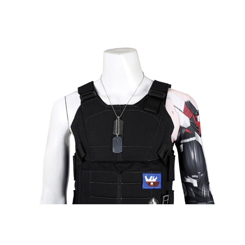 Costume Cosplay Johnny Silverhand Cyberpunk 2077 Veste sans Manches pour Fête Halloween