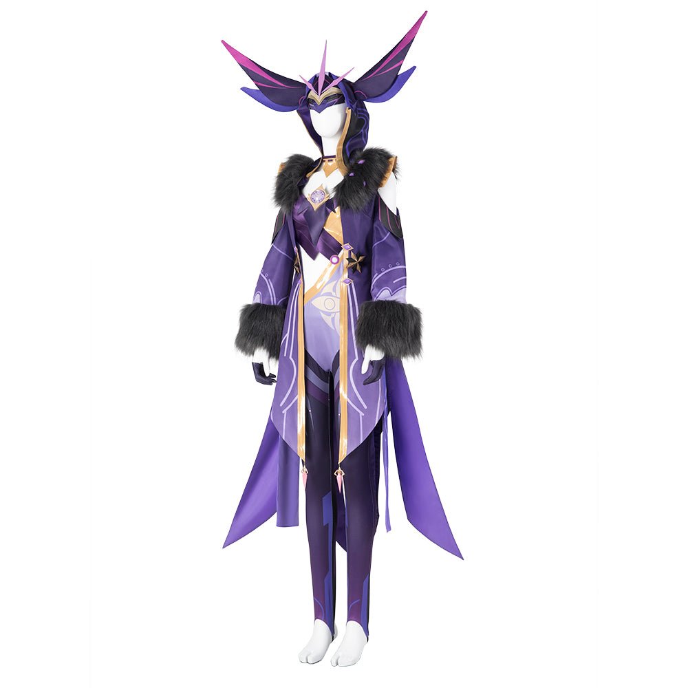 Costume Cosplay Électrisant : Genshin Impact - Mage Scribe de la Foudre